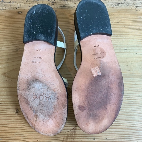 ANN KLEIN CREAM SANDALS ONLY WORN ONCE - Picture 5 of 7